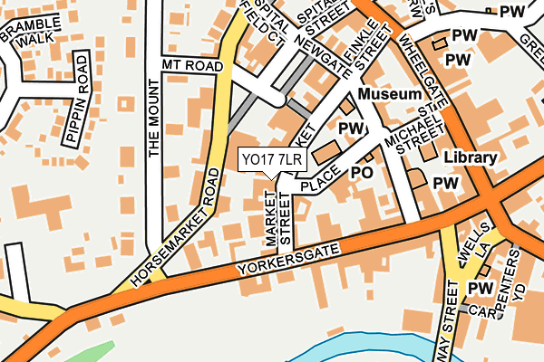 YO17 7LR map - OS OpenMap – Local (Ordnance Survey)