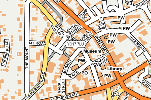 YO17 7LU map - OS OpenMap – Local (Ordnance Survey)
