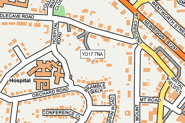 YO17 7NA map - OS OpenMap – Local (Ordnance Survey)