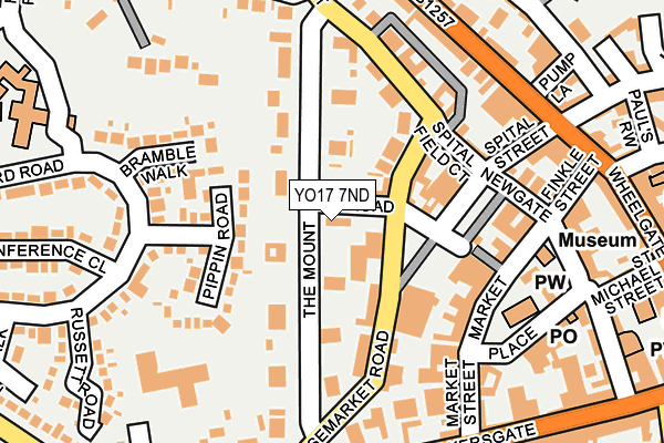 YO17 7ND map - OS OpenMap – Local (Ordnance Survey)