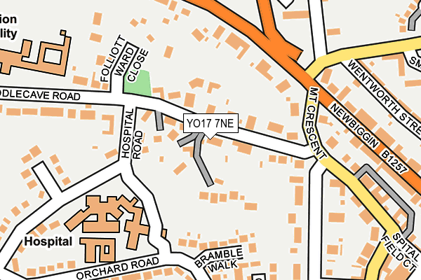 YO17 7NE map - OS OpenMap – Local (Ordnance Survey)
