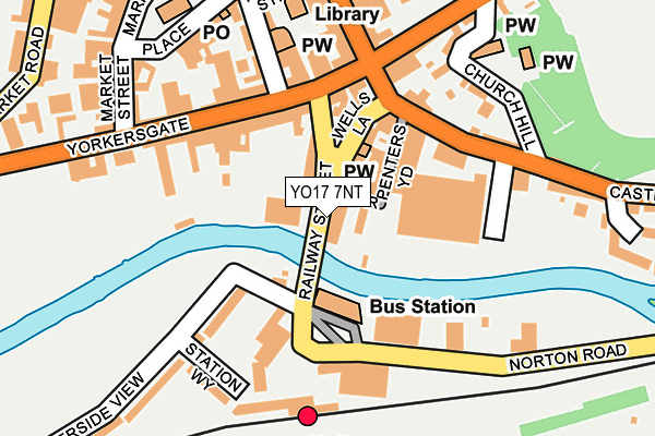 YO17 7NT map - OS OpenMap – Local (Ordnance Survey)