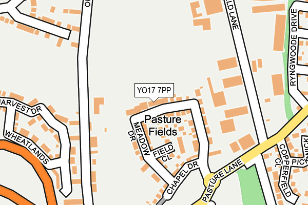 YO17 7PP map - OS OpenMap – Local (Ordnance Survey)