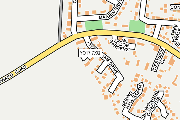 YO17 7XQ map - OS OpenMap – Local (Ordnance Survey)