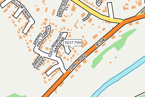 YO17 7YH map - OS OpenMap – Local (Ordnance Survey)