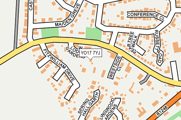 YO17 7YJ map - OS OpenMap – Local (Ordnance Survey)