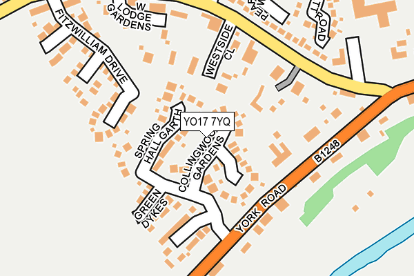 YO17 7YQ map - OS OpenMap – Local (Ordnance Survey)
