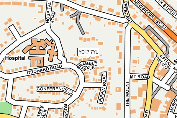 YO17 7YU map - OS OpenMap – Local (Ordnance Survey)