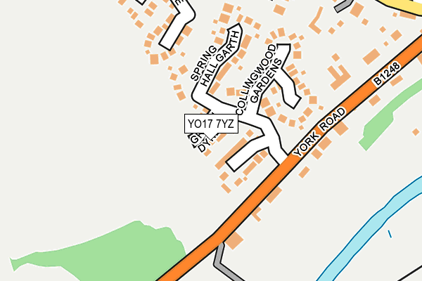 YO17 7YZ map - OS OpenMap – Local (Ordnance Survey)