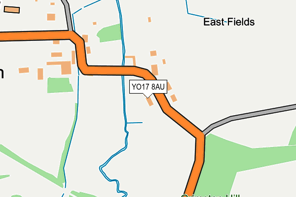 YO17 8AU map - OS OpenMap – Local (Ordnance Survey)