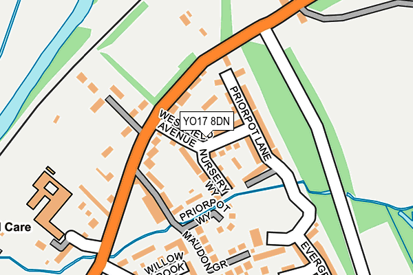 YO17 8DN map - OS OpenMap – Local (Ordnance Survey)