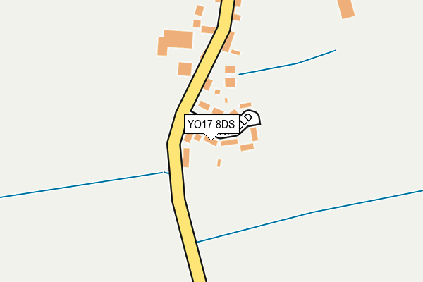 YO17 8DS map - OS OpenMap – Local (Ordnance Survey)