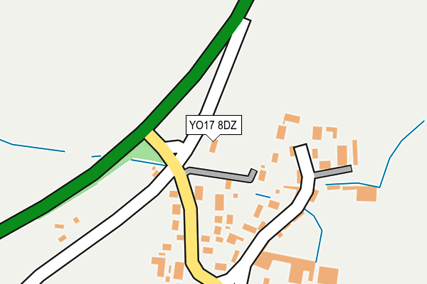 YO17 8DZ map - OS OpenMap – Local (Ordnance Survey)