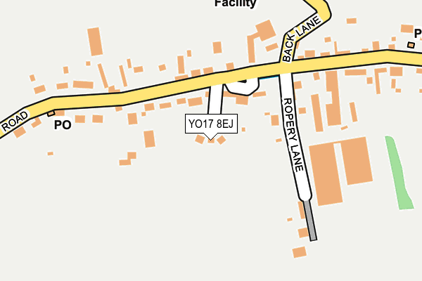 YO17 8EJ map - OS OpenMap – Local (Ordnance Survey)