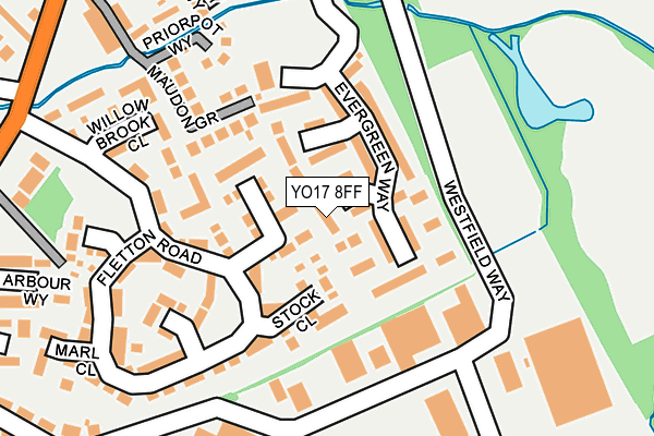 YO17 8FF map - OS OpenMap – Local (Ordnance Survey)