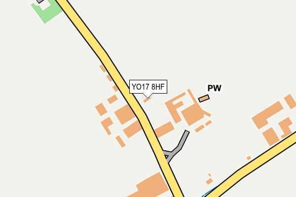 YO17 8HF map - OS OpenMap – Local (Ordnance Survey)