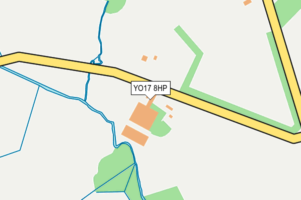 YO17 8HP map - OS OpenMap – Local (Ordnance Survey)