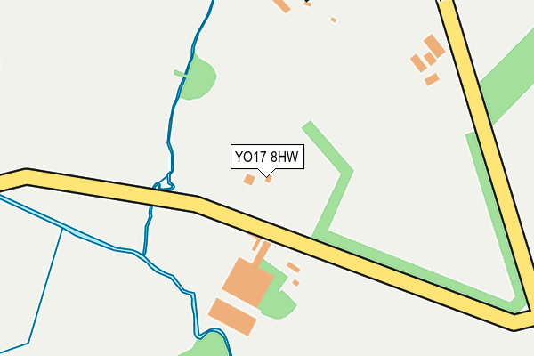 YO17 8HW map - OS OpenMap – Local (Ordnance Survey)