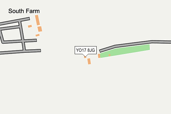 YO17 8JG map - OS OpenMap – Local (Ordnance Survey)