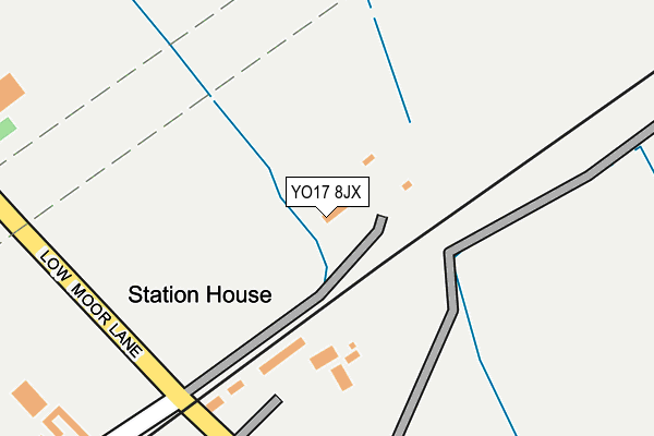 YO17 8JX map - OS OpenMap – Local (Ordnance Survey)
