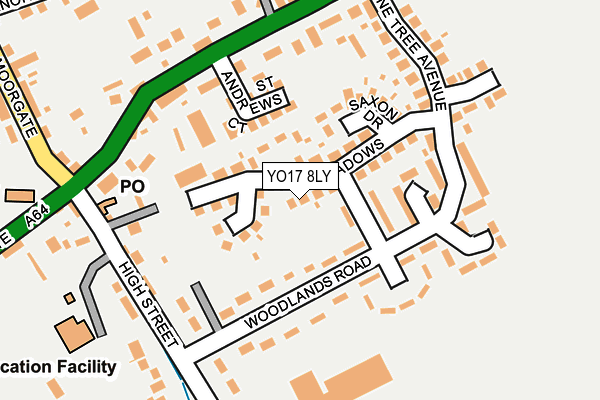 YO17 8LY map - OS OpenMap – Local (Ordnance Survey)