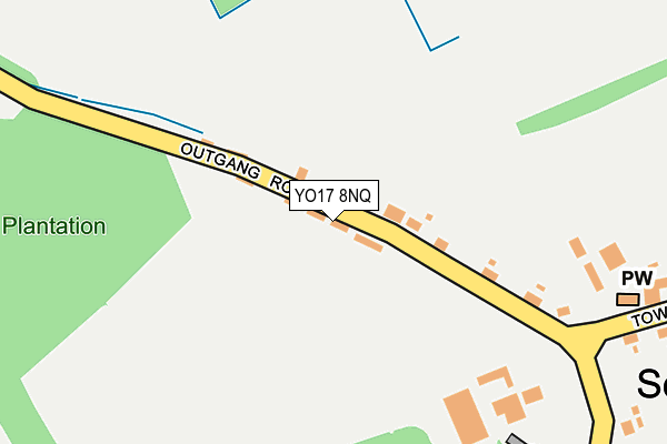 YO17 8NQ map - OS OpenMap – Local (Ordnance Survey)