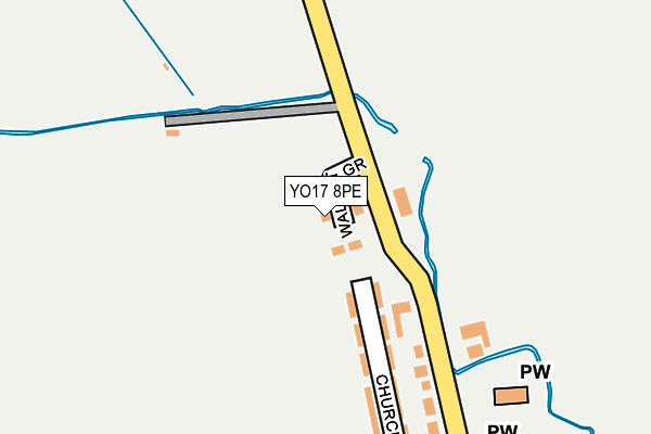 YO17 8PE map - OS OpenMap – Local (Ordnance Survey)