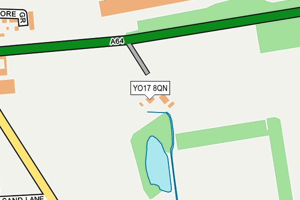 YO17 8QN map - OS OpenMap – Local (Ordnance Survey)