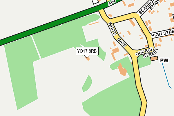 YO17 8RB map - OS OpenMap – Local (Ordnance Survey)