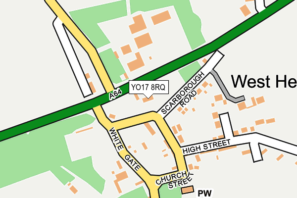 YO17 8RQ map - OS OpenMap – Local (Ordnance Survey)