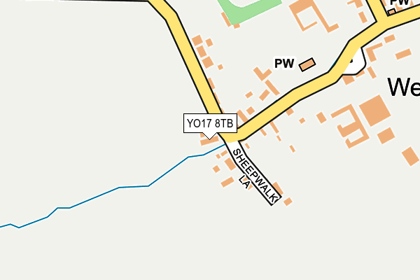 YO17 8TB map - OS OpenMap – Local (Ordnance Survey)