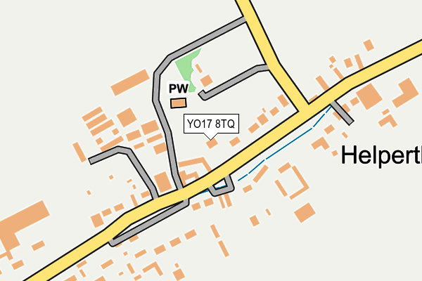 YO17 8TQ map - OS OpenMap – Local (Ordnance Survey)