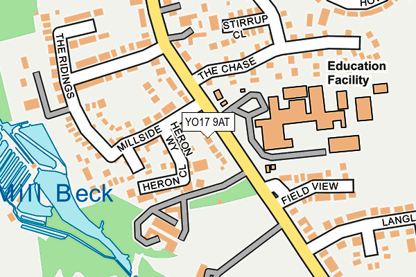 YO17 9AT map - OS OpenMap – Local (Ordnance Survey)