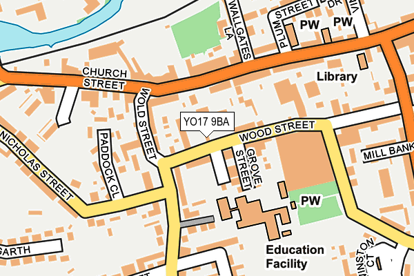 YO17 9BA map - OS OpenMap – Local (Ordnance Survey)