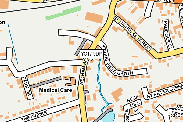 Map of RYEDALE HOMECARE LIMITED at local scale