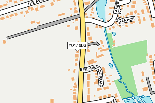 YO17 9DS map - OS OpenMap – Local (Ordnance Survey)