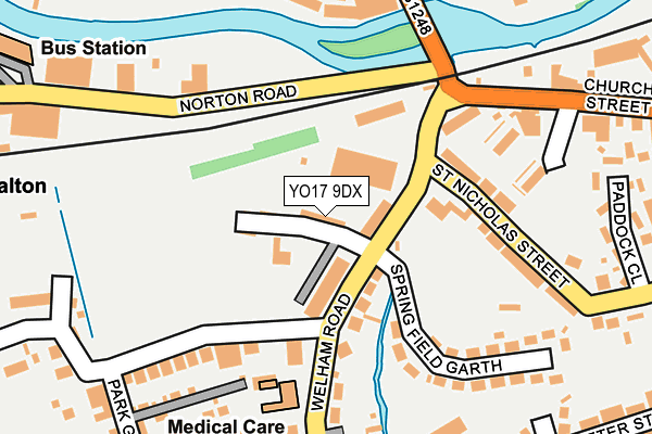 YO17 9DX map - OS OpenMap – Local (Ordnance Survey)