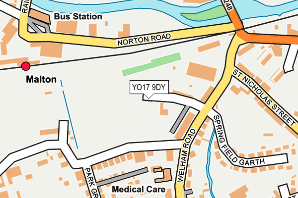 YO17 9DY map - OS OpenMap – Local (Ordnance Survey)