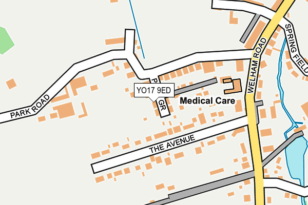 YO17 9ED map - OS OpenMap – Local (Ordnance Survey)