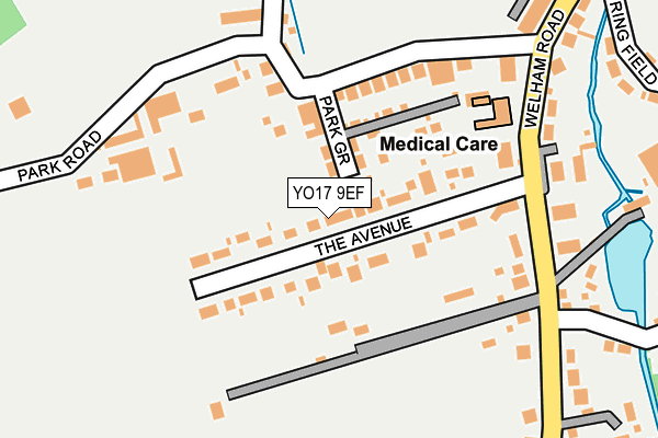 YO17 9EF map - OS OpenMap – Local (Ordnance Survey)