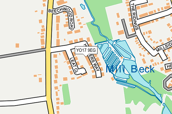 YO17 9EG map - OS OpenMap – Local (Ordnance Survey)