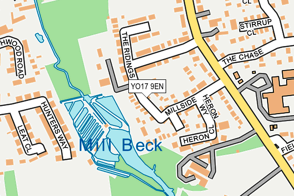 YO17 9EN map - OS OpenMap – Local (Ordnance Survey)
