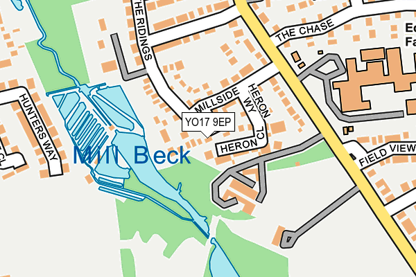 YO17 9EP map - OS OpenMap – Local (Ordnance Survey)