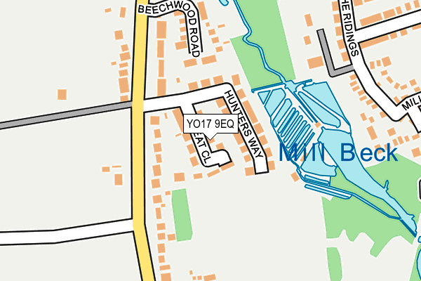 YO17 9EQ map - OS OpenMap – Local (Ordnance Survey)