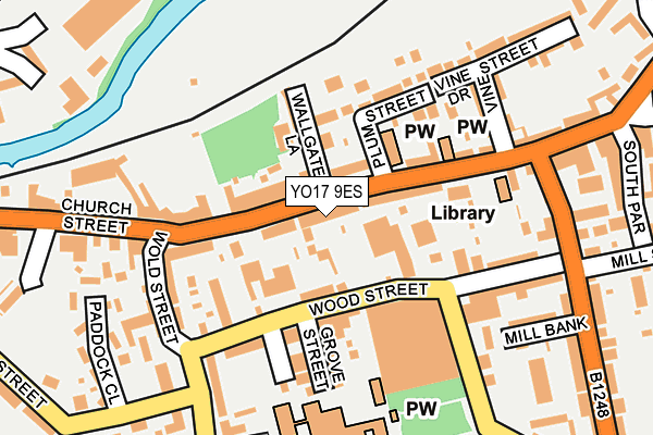 YO17 9ES map - OS OpenMap – Local (Ordnance Survey)