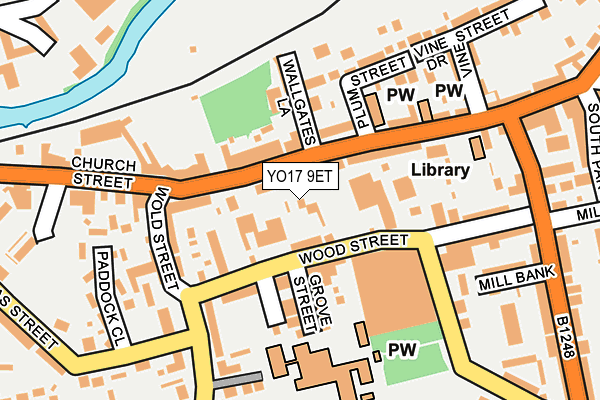 YO17 9ET map - OS OpenMap – Local (Ordnance Survey)