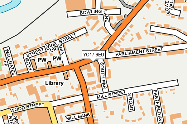 YO17 9EU map - OS OpenMap – Local (Ordnance Survey)