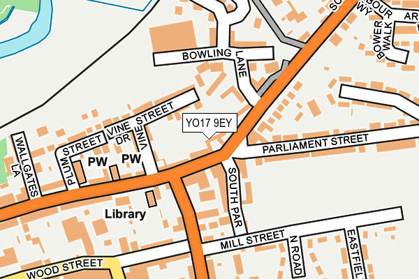 YO17 9EY map - OS OpenMap – Local (Ordnance Survey)