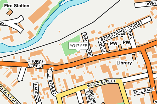 YO17 9FE map - OS OpenMap – Local (Ordnance Survey)