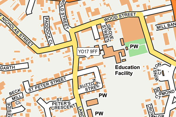 YO17 9FF map - OS OpenMap – Local (Ordnance Survey)